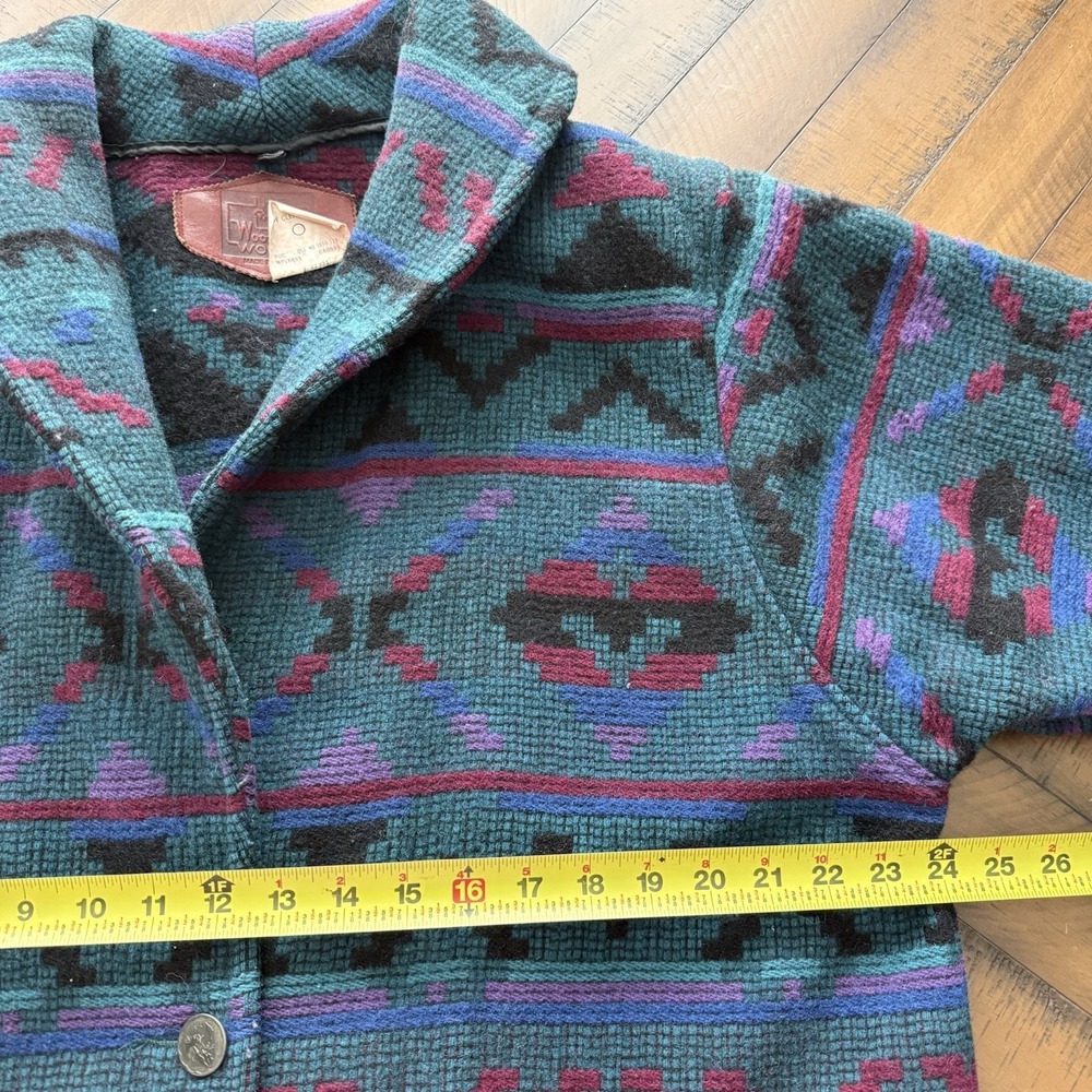 Woolrich Womens Aztec blazer Jacket Coat Size LARGE USA Made - Picture 7 of 8